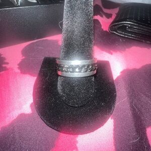 Chic Silver Chain Band Ring